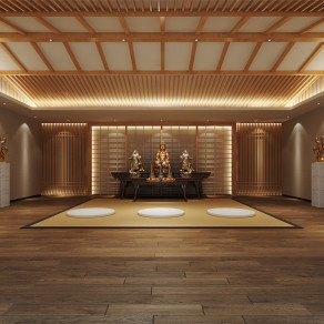 新中式家居祭拜堂祠堂